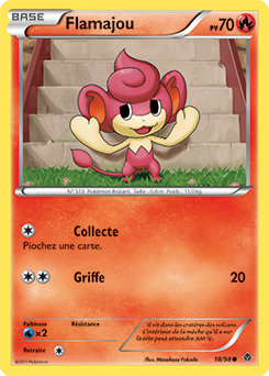 Carte Pokémon Flamajou 18/98 de la série Pouvoirs Émergents en vente au meilleur prix