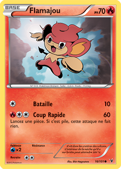 Carte Pokémon Commune Flamajou 16/101 de la série Nobles Victoires