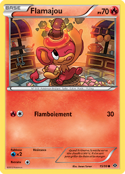 Carte Pokémon Flamajou 15/99 de la série Destinées Futures en vente au meilleur prix