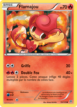 Carte Pokémon Flamajou 19/135 de la série Tempête Plasma en vente au meilleur prix