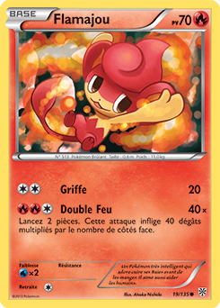 Carte Pokémon Commune Flamajou 19/135 de la série Tempête Plasma