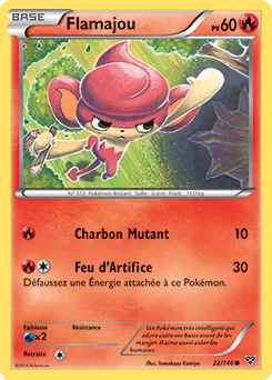 Carte Pokémon Commune Flamajou 22/146 de la série X&Y