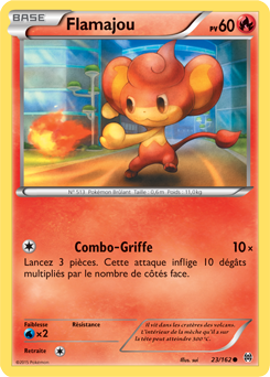 Carte Pokémon Commune Flamajou 23/162 de la série Impulsion Turbo