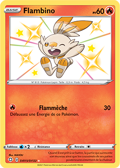 Carte Pokémon Flambino SV015/SV122 de la série Destinées Radieuses en vente au meilleur prix