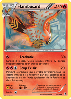 Carte Pokémon Flambusard 10/119 de la série Vigueur Spectrale en vente au meilleur prix