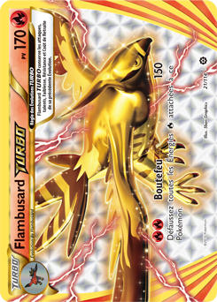 Carte Pokémon Turbo Flambusard TURBO 21/114 de la série Offensive Vapeur