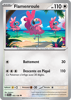 Carte Pokémon Flamenroule 165/198 de la série Écarlate et Violet en vente au meilleur prix