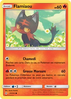 Carte Pokémon Flamiaou 27/214 de la série Alliance Infallible en vente au meilleur prix