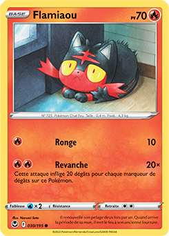 Carte Pokémon Communes Flamiaou 030/195 de la série Tempête Argentée
