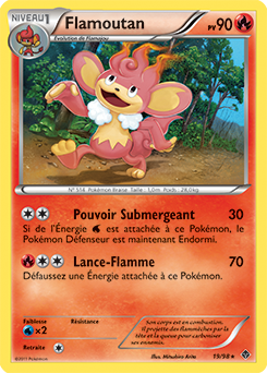 Carte Pokémon Flamoutan 19/98 de la série Pouvoirs Émergents en vente au meilleur prix