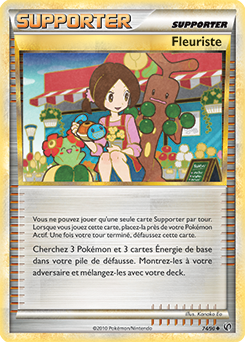 Carte Pokémon Peu commune Fleuriste 74/90 de la série Indomptable
