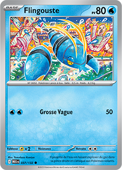 Carte Pokémon Communes Flingouste 37/132 de la série Méga-Évolution