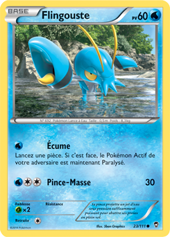 Carte Pokémon Commune Flingouste 23/111 de la série Poings Furieux