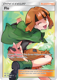 Carte Pokémon Dresseur Full Art Flo 149/156 de la série Ultra Prisme
