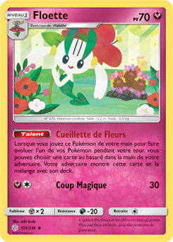 Carte Pokémon Floette 151/236 de la série Éclipse Cosmique en vente au meilleur prix