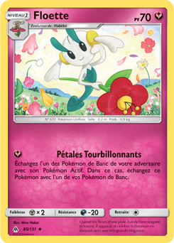 Carte Pokémon Floette 85/131 de la série Lumière Interdite en vente au meilleur prix