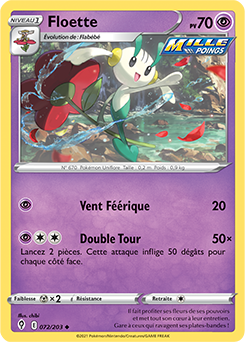 Carte Pokémon Floette 72/203 de la série Évolution Céleste en vente au meilleur prix