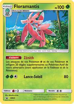 Carte Pokémon Promo Floramantis SM25 de la série Promos Soleil et Lune