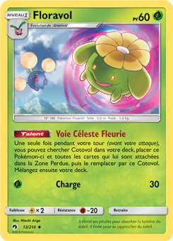 Carte Pokémon Floravol 13/214 de la série Tonnerre Perdu en vente au meilleur prix