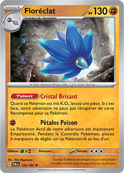 Carte Pokémon Floréclat 126/193 de la série Évolutions à Paldea en vente au meilleur prix