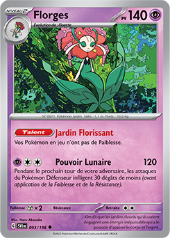 Carte Pokémon Florges 093/198 de la série Écarlate et Violet en vente au meilleur prix