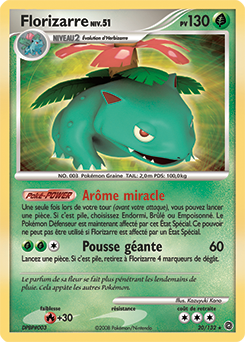 Carte Pokémon Holographique Rare Florizarre 20/132 de la série Merveilles Secrètes