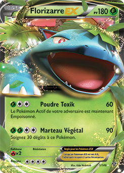 Carte Pokémon Florizarre EX 1/146 de la série X&Y en vente au meilleur prix