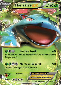 Carte Pokémon Pokémon EX Florizarre EX 1/146 de la série X&Y