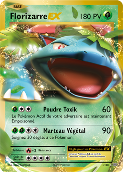 Carte Pokémon Florizarre EX 1/108 de la série Évolutions en vente au meilleur prix