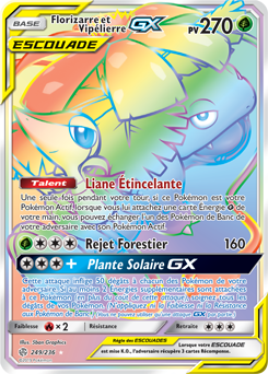 Carte Pokémon Florizarre Vipélierre GX 249/236 de la série Éclipse Cosmique en vente au meilleur prix
