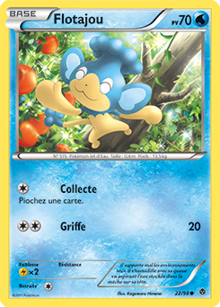 Carte Pokémon Commune Flotajou 22/98 de la série Pouvoirs Émergents