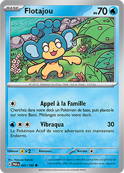 Carte Pokémon Communes Flotajou 41/182 de la série Faille Paradoxe