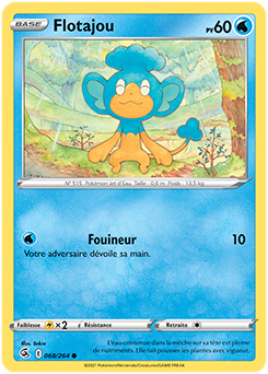 Carte Pokémon Flotajou 68/264 de la série Poing de Fusion en vente au meilleur prix