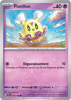 Carte Pokémon Flotillon 102/198 de la série Écarlate et Violet en vente au meilleur prix