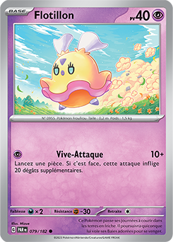 Carte Pokémon Communes Flotillon 79/182 de la série Faille Paradoxe