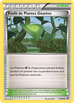 Carte Pokémon Forêt de Plantes Géantes 74/98 de la série Origines Antiques en vente au meilleur prix