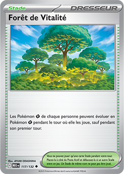 Carte Pokémon Peu commune Forêt de Vitalité 117/132 de la série Méga-Évolution