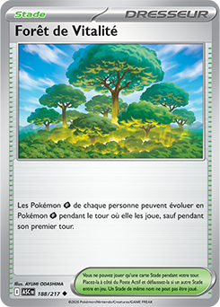 Carte Pokémon Forêt de Vitalité 188/217 de la série Héros Transcendants en vente au meilleur prix