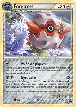 Carte Pokémon Rare Foretress 13/90 de la série Indomptable
