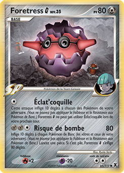 Carte Pokémon Foretress 61/111 de la série Rivaux Émergents en vente au meilleur prix