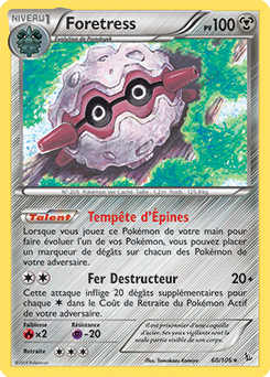 Carte Pokémon Foretress 60/106 de la série Étincelle en vente au meilleur prix
