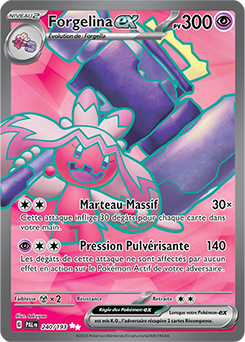Carte Pokémon Forgelina ex 240/193 de la série Évolutions à Paldea en vente au meilleur prix