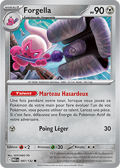 Carte Pokémon Communes Forgella 97/132 de la série Méga-Évolution
