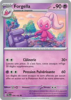 Carte Pokémon Forgella 104/193 de la série Évolutions à Paldea en vente au meilleur prix