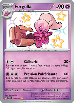 Carte Pokémon Forgella 166/91 de la série Destinées de Paldea en vente au meilleur prix