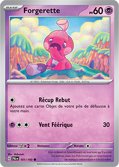 Carte Pokémon Communes Forgerette 101/193 de la série Évolutions à Paldea