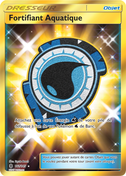 Carte Pokémon Objet Gold SL Fortifiant Aquatique 161/145 de la série Gardiens Ascendants