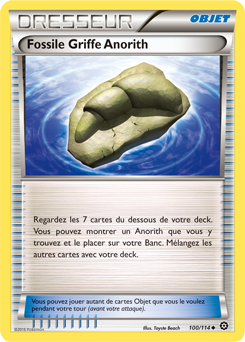 Carte Pokémon Fossile Griffe Anorith 100/114 de la série Offensive Vapeur en vente au meilleur prix