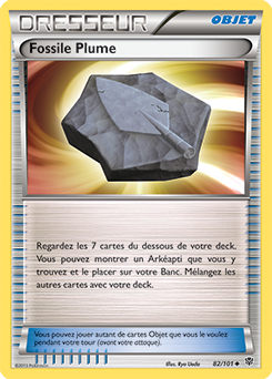 Carte Pokémon Fossile Plume 82/101 de la série Explosion Plasma en vente au meilleur prix