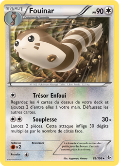 Carte Pokémon Fouinar 82/106 de la série Étincelle en vente au meilleur prix